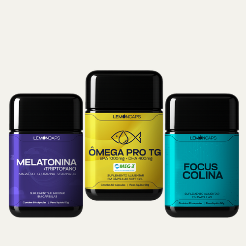 COMBO NUTREE MELATONINA + OMEGA PRO + FOCUS